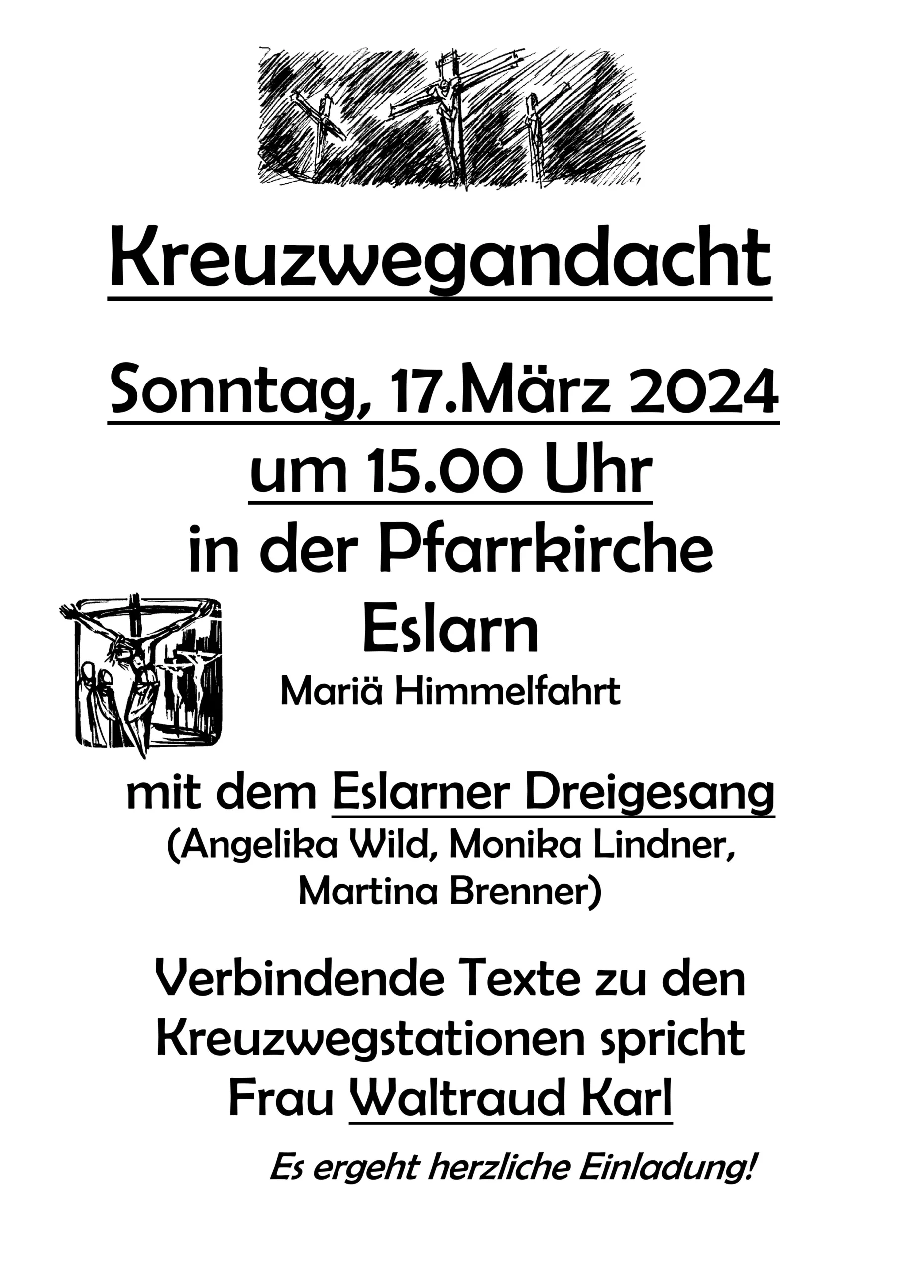 Kreuzwegandacht Dreigesang