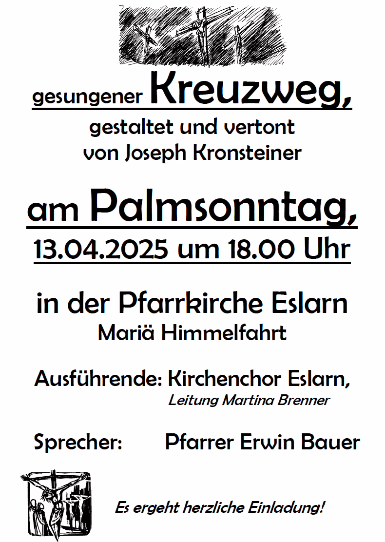 Festliche Gesänge zur Karwoche in der Pfarrkirche Eslarn 2025