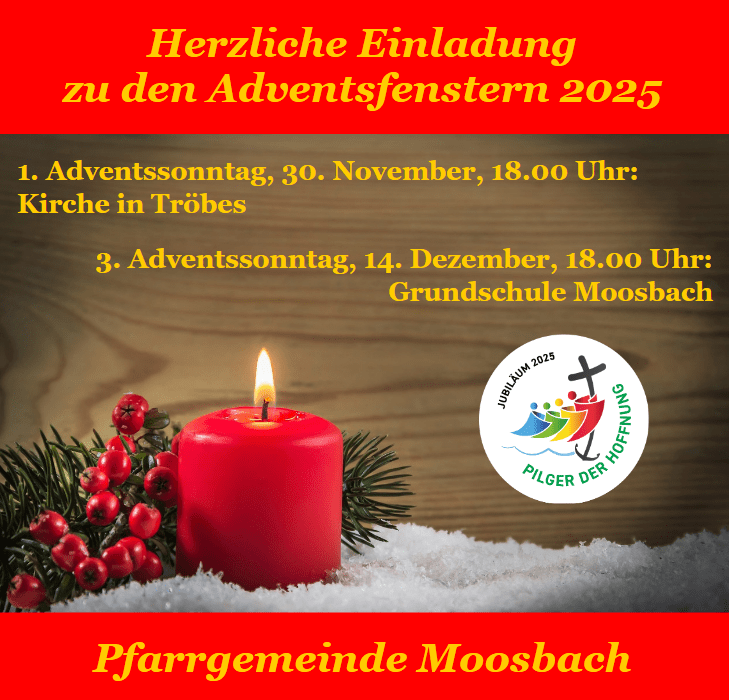 Flyer Adventsfenster 2025