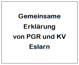 Gemeinsame Erklärung von Pfarrgemeinderat und Kirchenverwaltung Eslarn